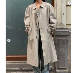 Vintage London Fog Khaki Jacket Oversized (with removable fur liner)